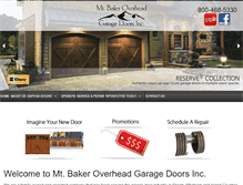 Tablet Screenshot of mtbakerdoorsinc.com